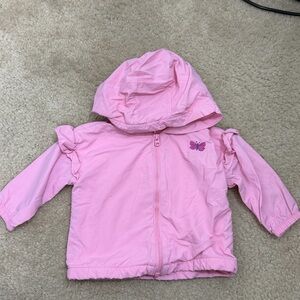 Carter's Pink Kids Raincoat with Butterfly